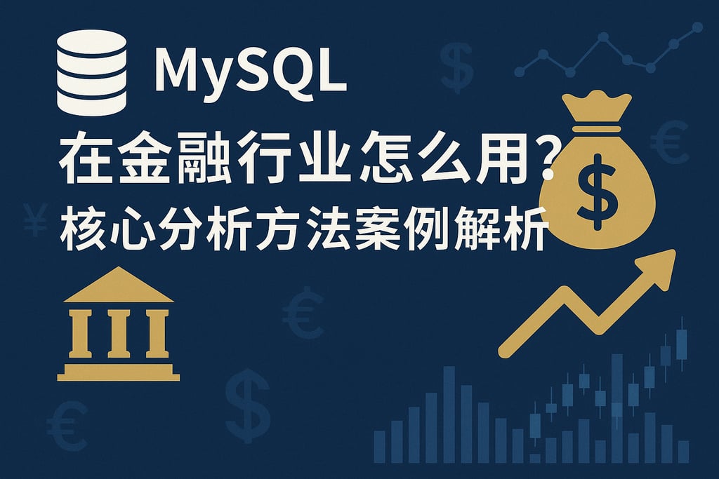 mysql在金融行业怎么用？核心分析方法案例解析
