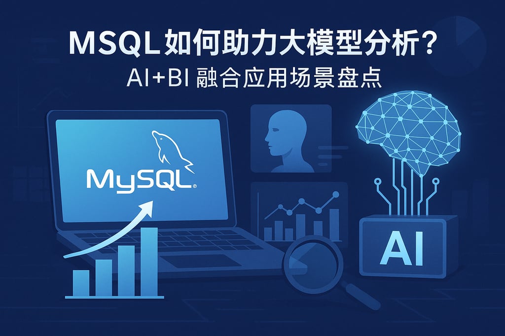 mysql如何助力大模型分析？AI+BI融合应用场景盘点