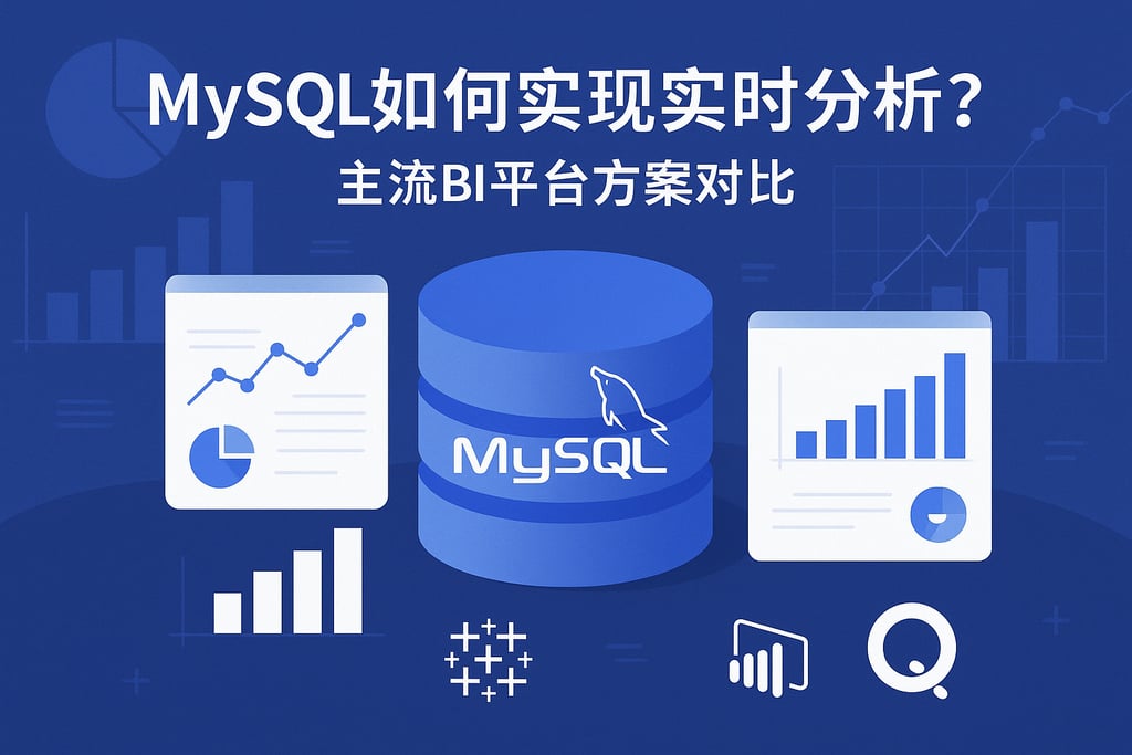 mysql如何实现实时分析？主流BI平台方案对比
