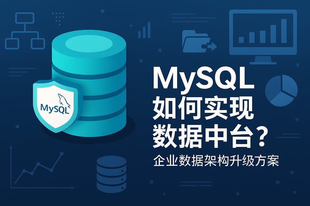 mysql如何实现数据中台？企业数据架构升级方案