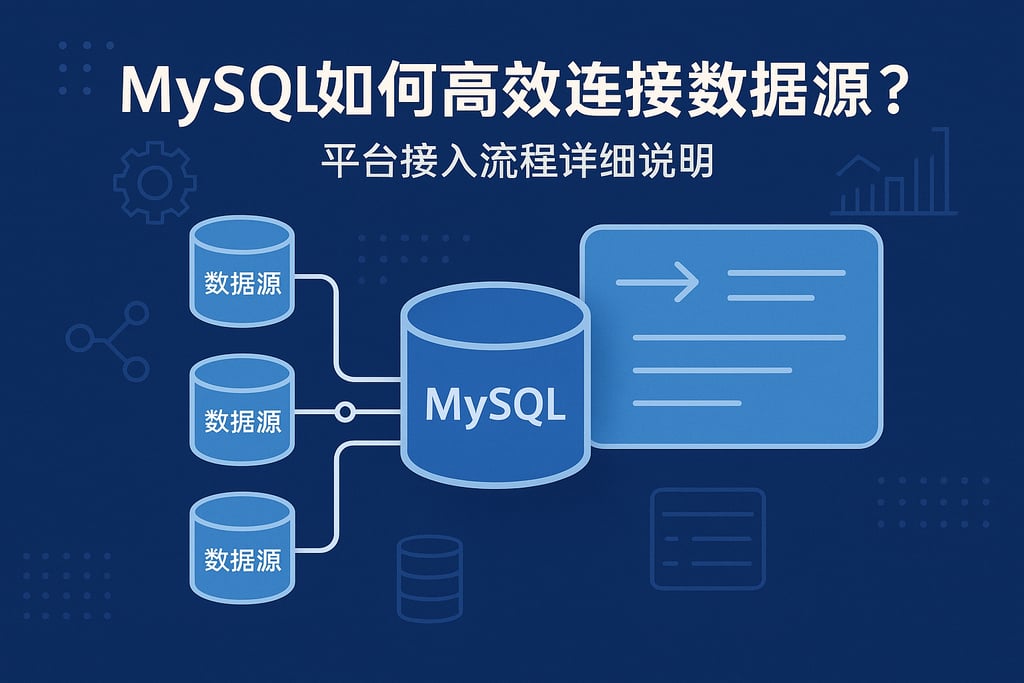 mysql如何高效连接数据源？平台接入流程详细说明