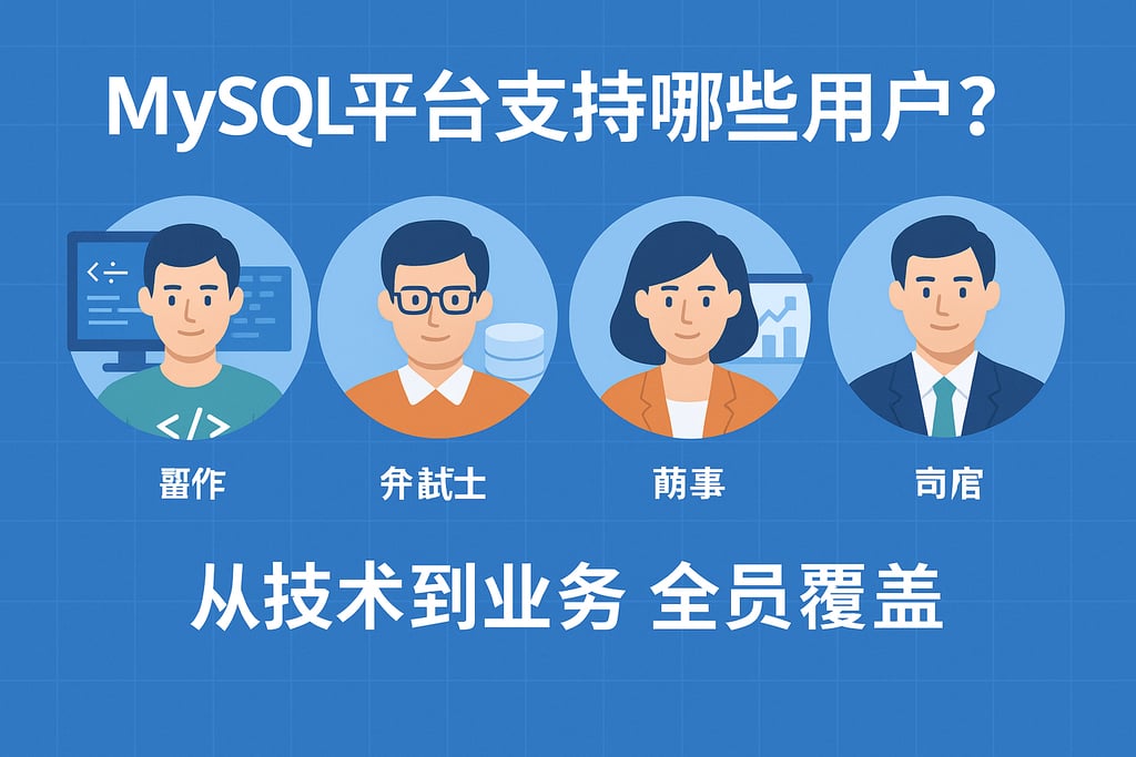 mysql平台支持哪些用户？从技术到业务全员覆盖