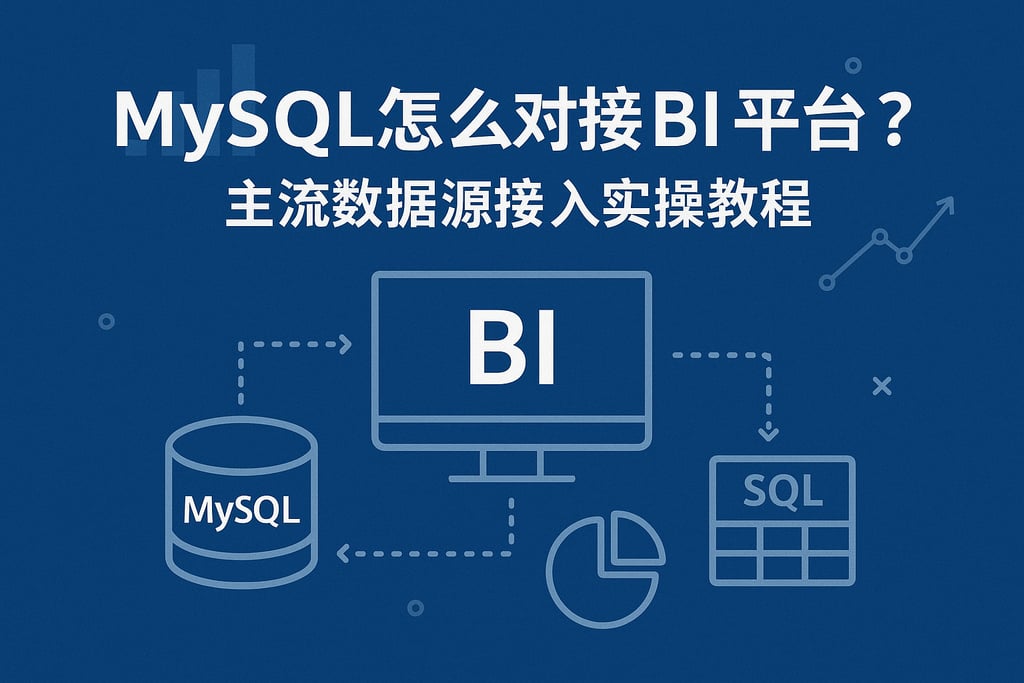 mysql怎么对接BI平台？主流数据源接入实操教程