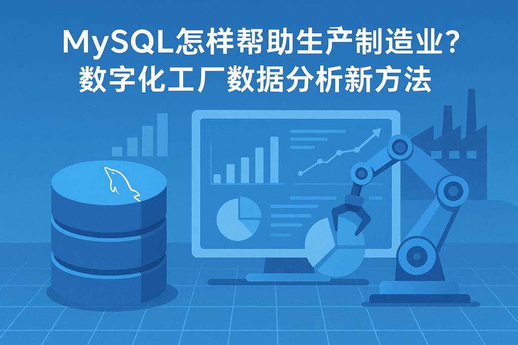 mysql怎样帮助生产制造业？数字化工厂数据分析新方法