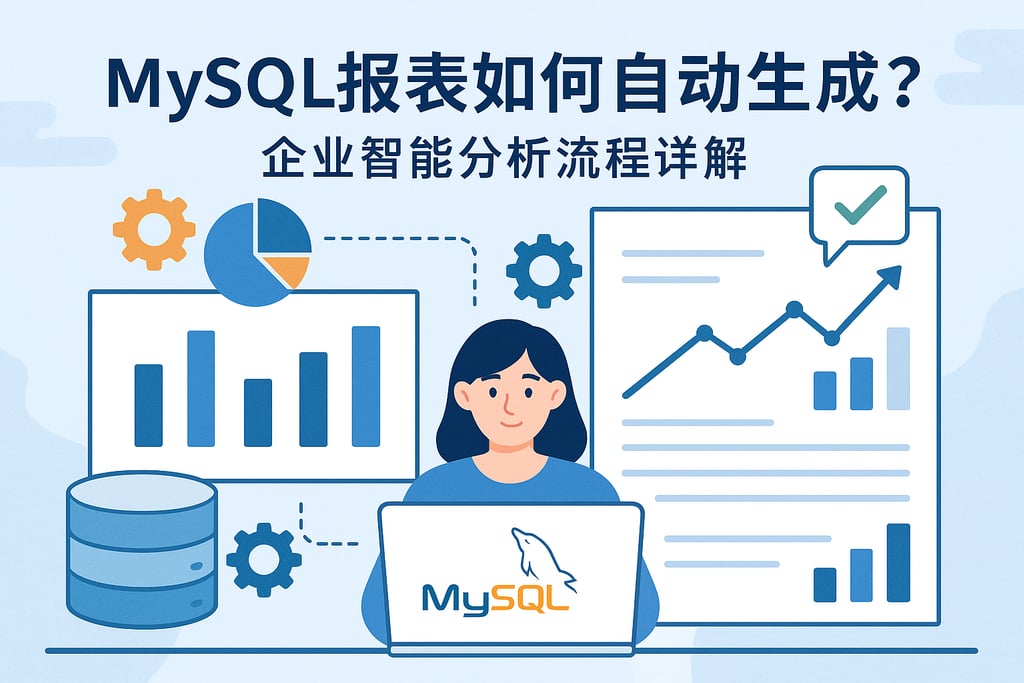 mysql报表如何自动生成？企业智能分析流程详解