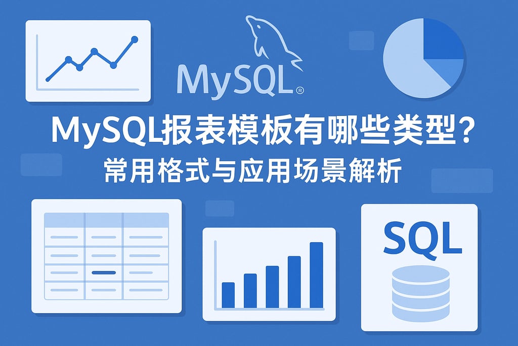 mysql报表模板有哪些类型？常用格式与应用场景解析