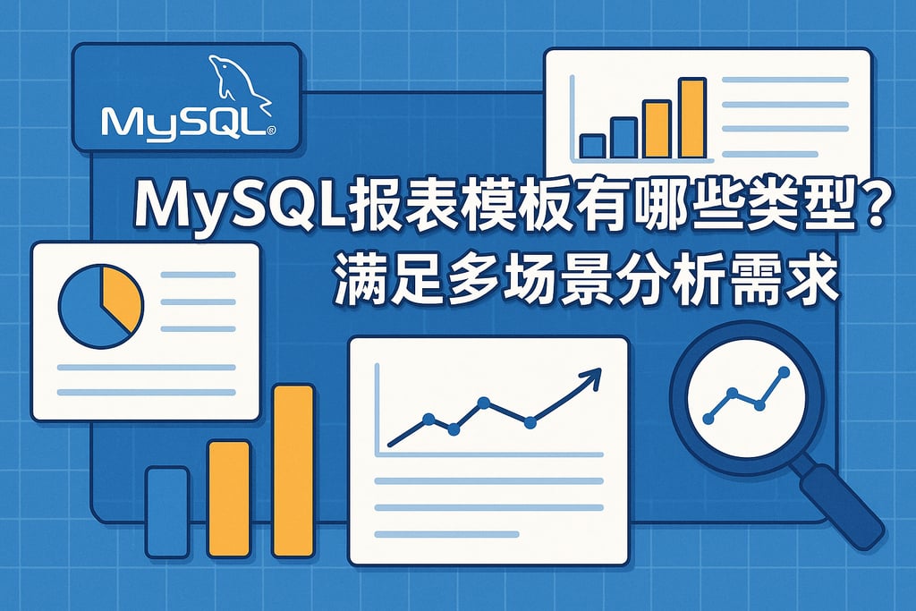 mysql报表模板有哪些类型？满足多场景分析需求
