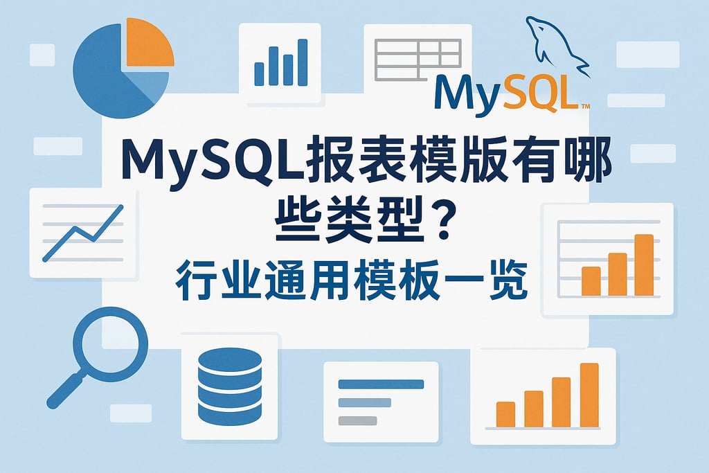 mysql报表模板有哪些类型？行业通用模板一览