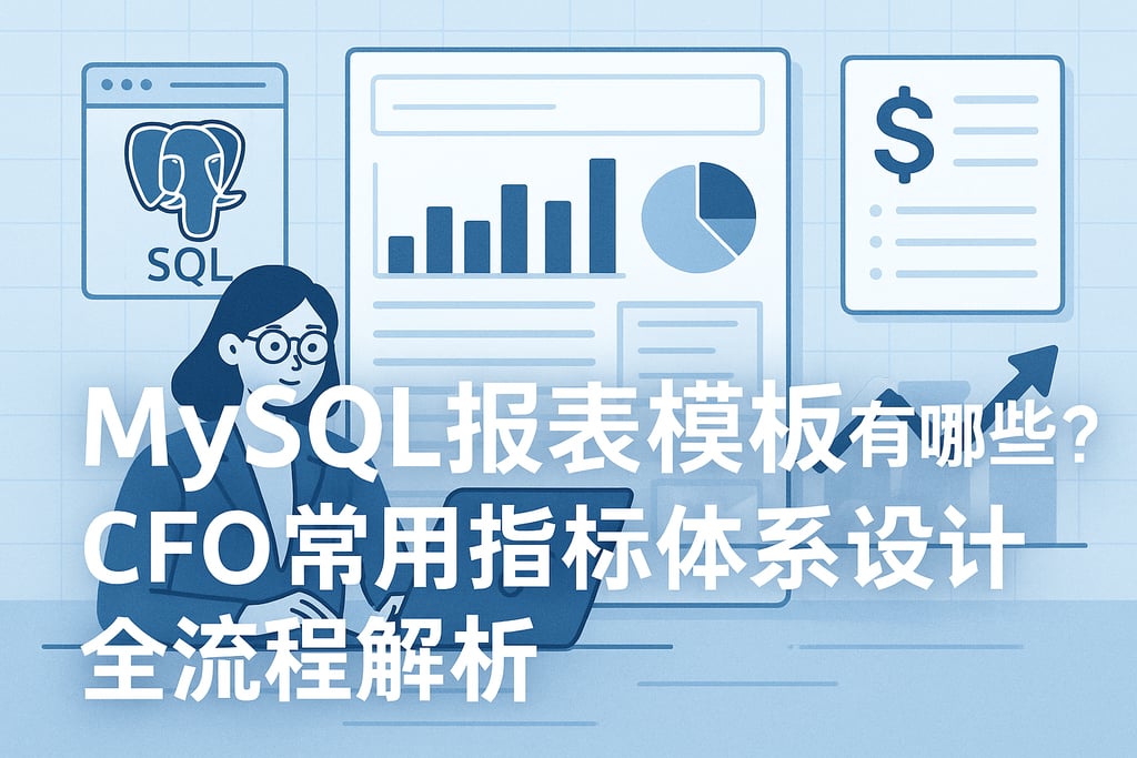 mysql报表模板有哪些？CFO常用指标体系设计全流程解析