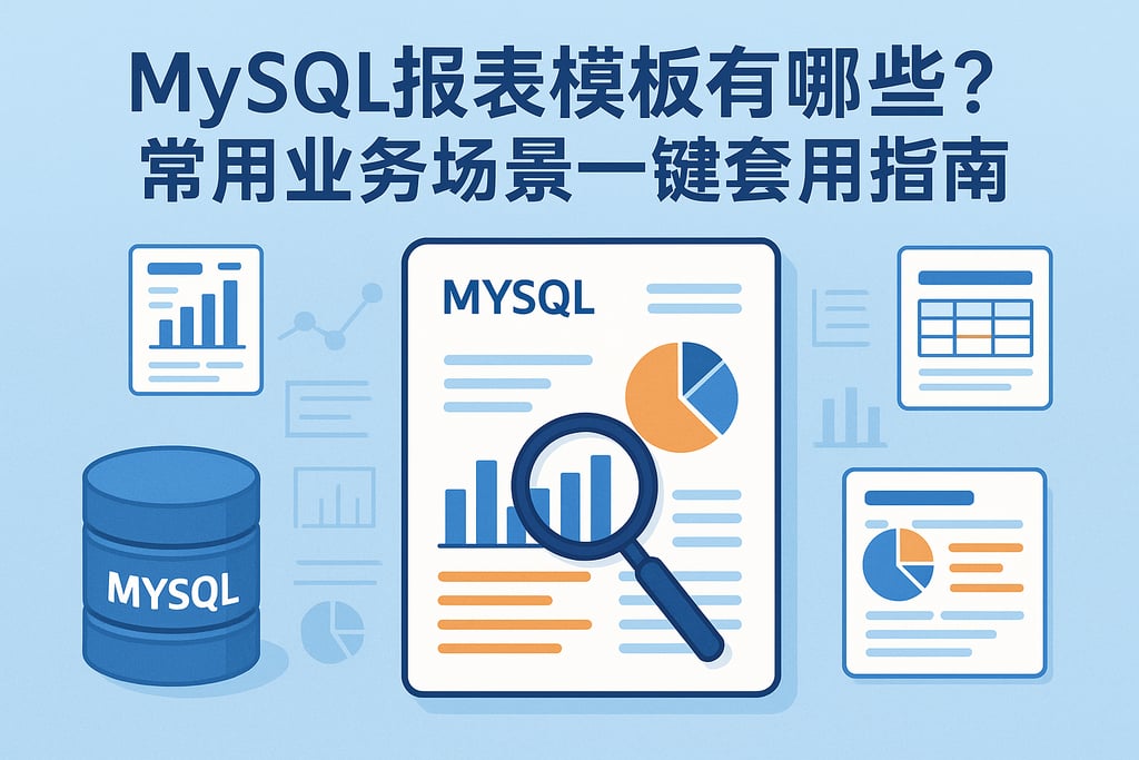 mysql报表模板有哪些？常用业务场景一键套用指南