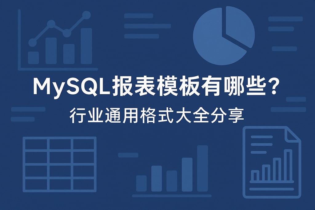 mysql报表模板有哪些？行业通用格式大全分享