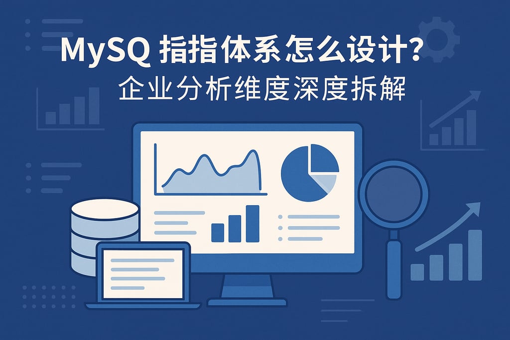 mysql指标体系怎么设计？企业分析维度深度拆解