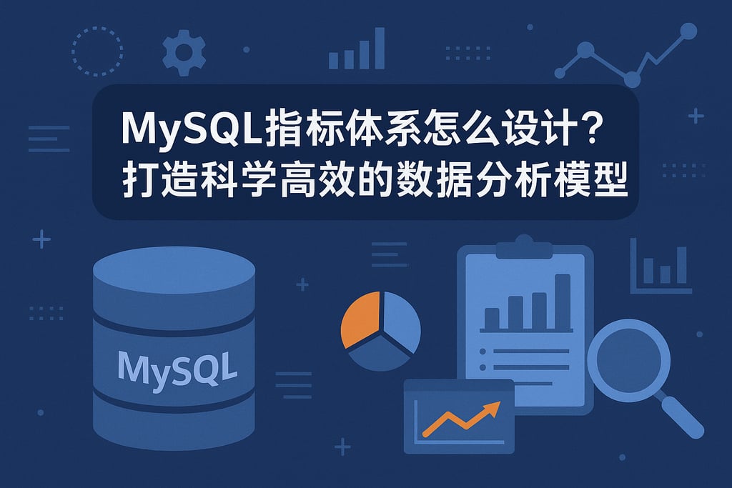 mysql指标体系怎么设计？打造科学高效的数据分析模型