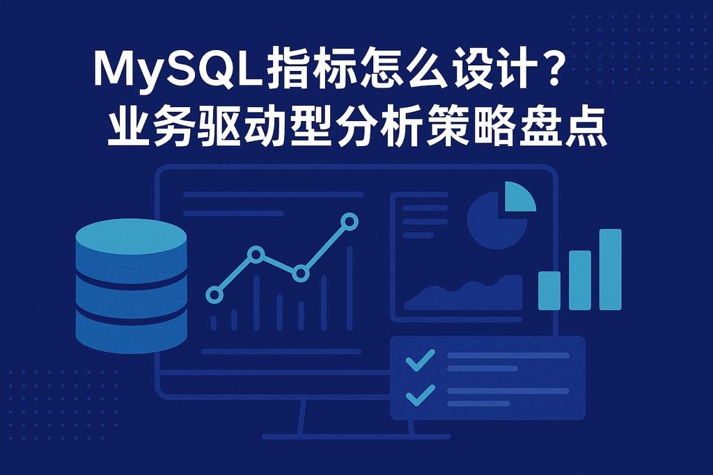 mysql指标怎么设计？业务驱动型分析策略盘点