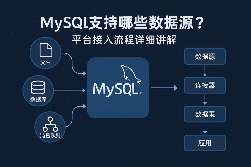 mysql支持哪些数据源？平台接入流程详细讲解