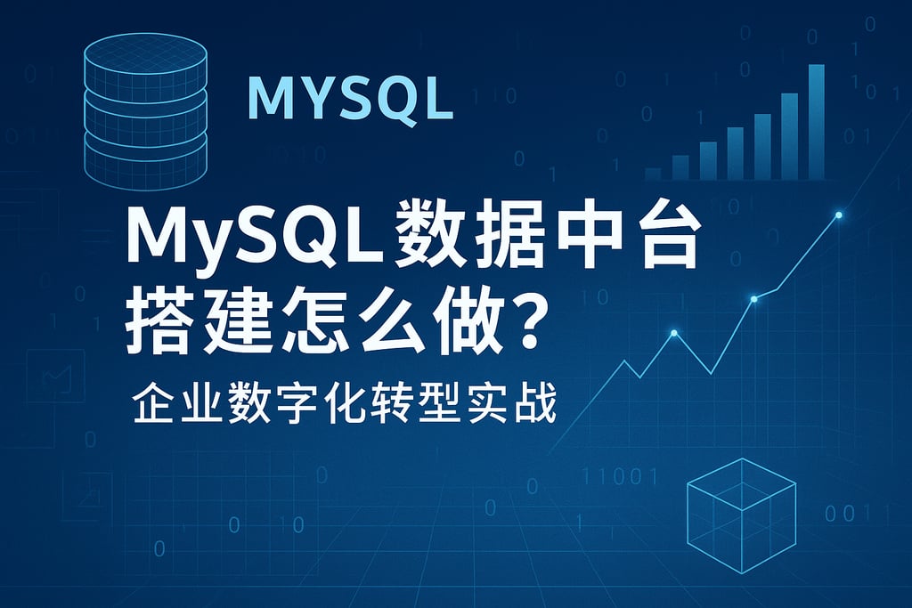 mysql数据中台搭建怎么做？企业数字化转型实战