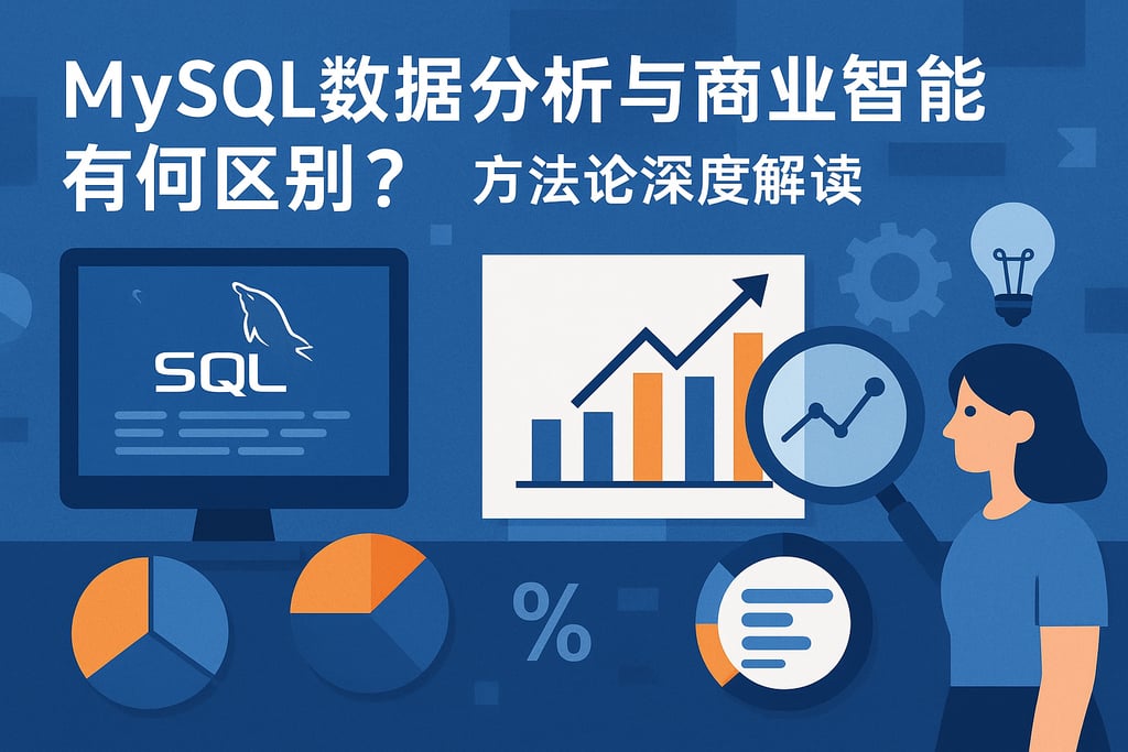 mysql数据分析与商业智能有何区别？方法论深度解读