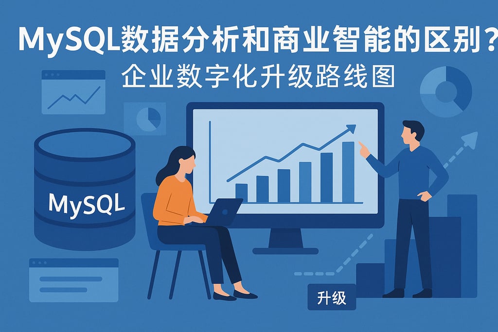 mysql数据分析和商业智能区别？企业数字化升级路线图