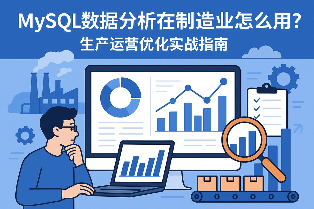 mysql数据分析在制造业怎么用？生产运营优化实战指南
