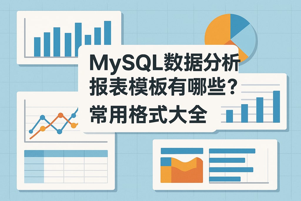 mysql数据分析报表模板有哪些？常用格式大全
