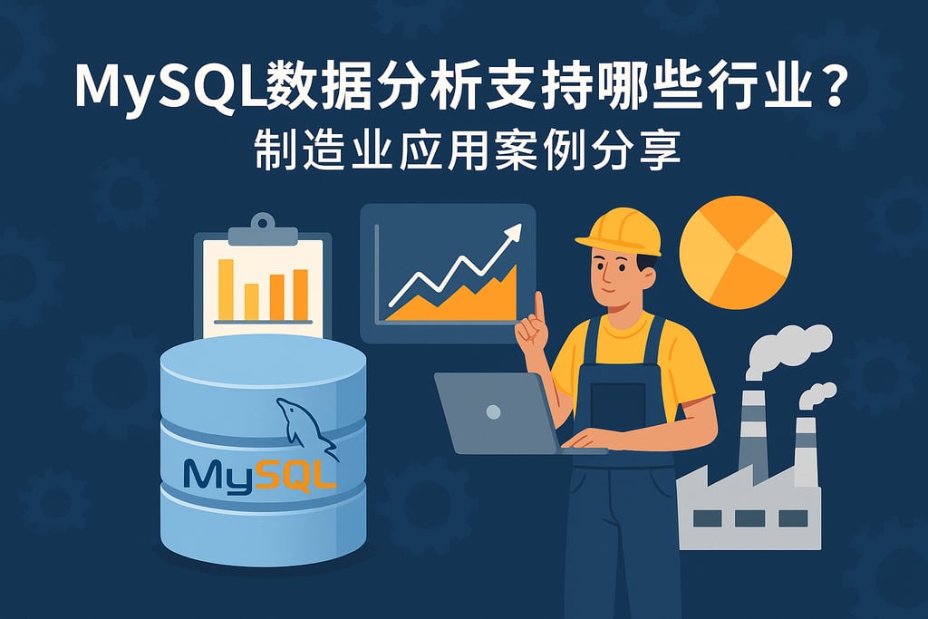 mysql数据分析支持哪些行业？制造业应用案例分享