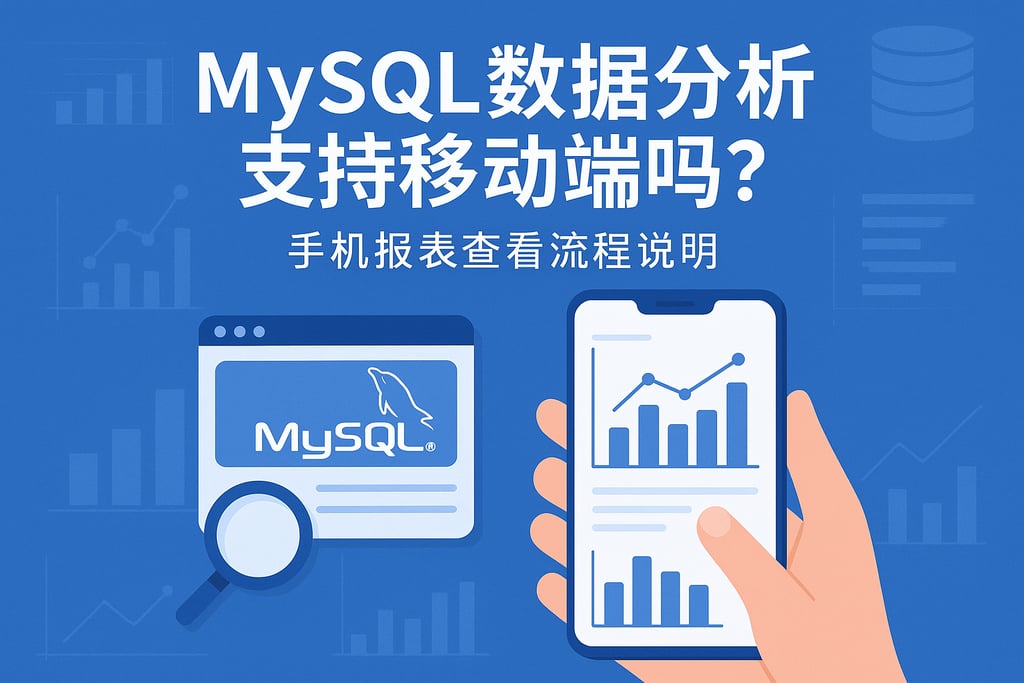 mysql数据分析支持移动端吗？手机报表查看流程说明