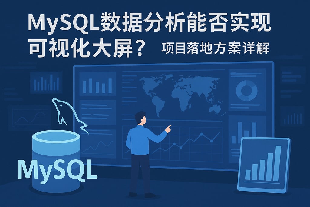 mysql数据分析能否实现可视化大屏？项目落地方案详解