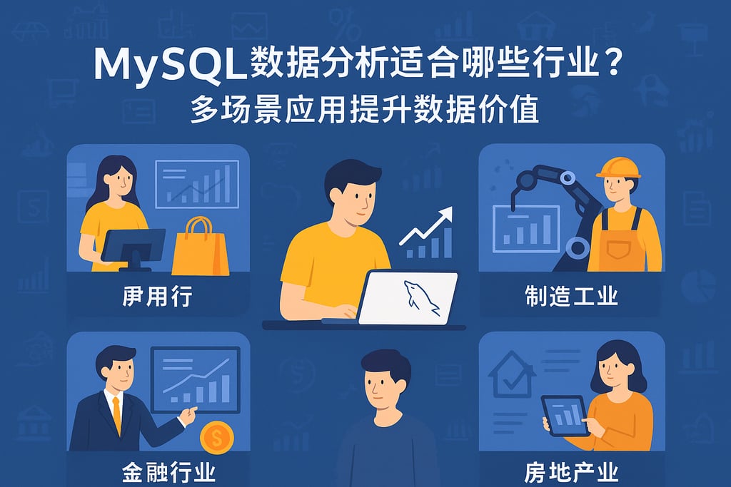 mysql数据分析适合哪些行业？多场景应用提升数据价值