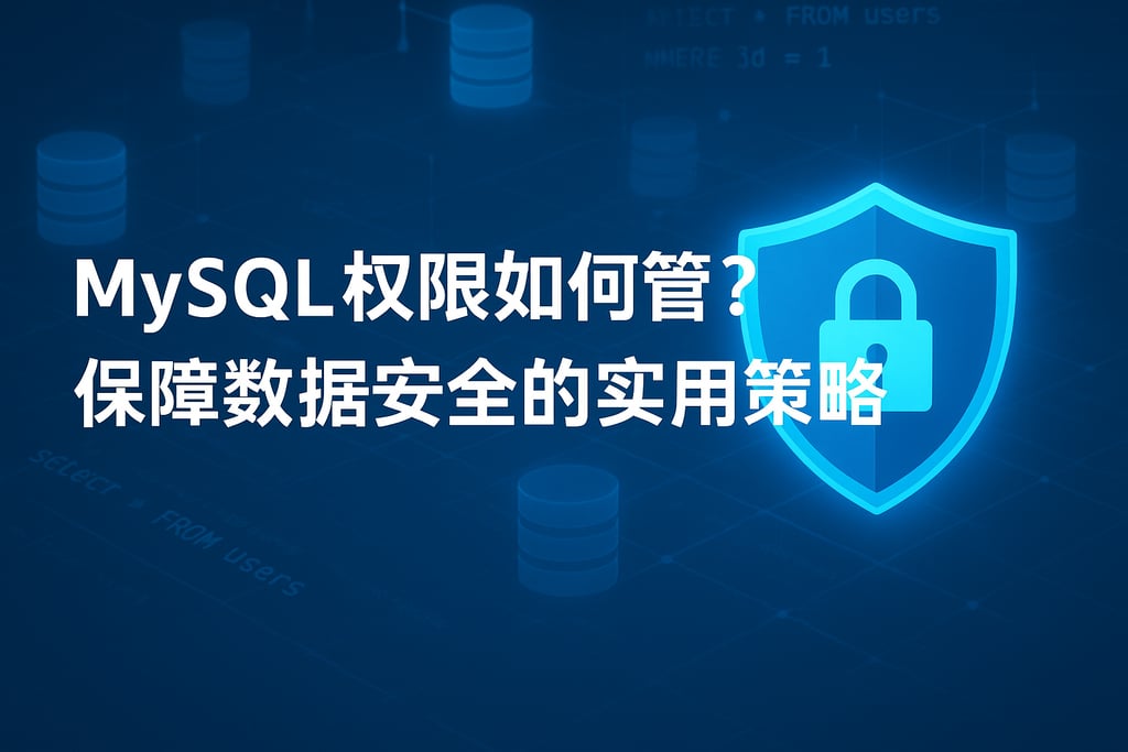 mysql权限如何管理？保障数据安全的实用策略