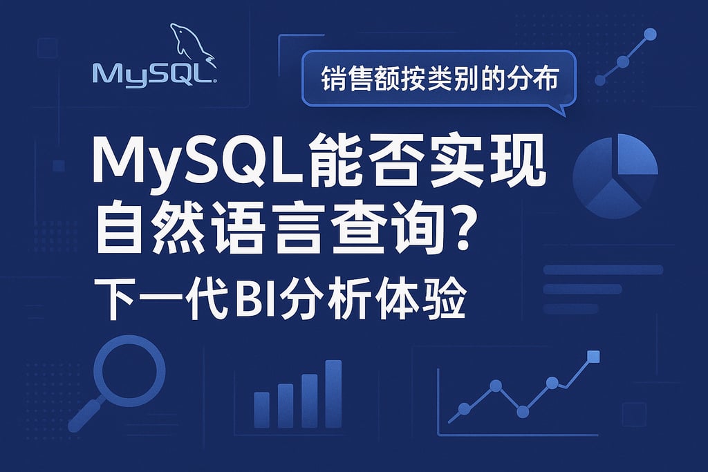 mysql能否实现自然语言查询？下一代BI分析体验