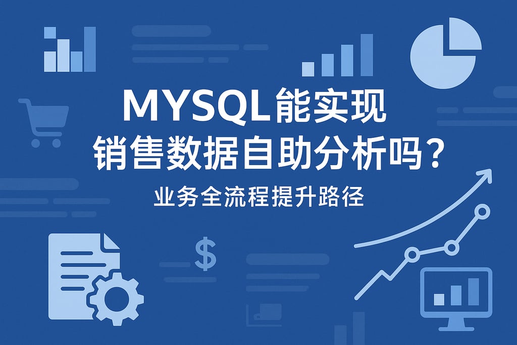 mysql能实现销售数据自助分析吗？业务全流程提升路径