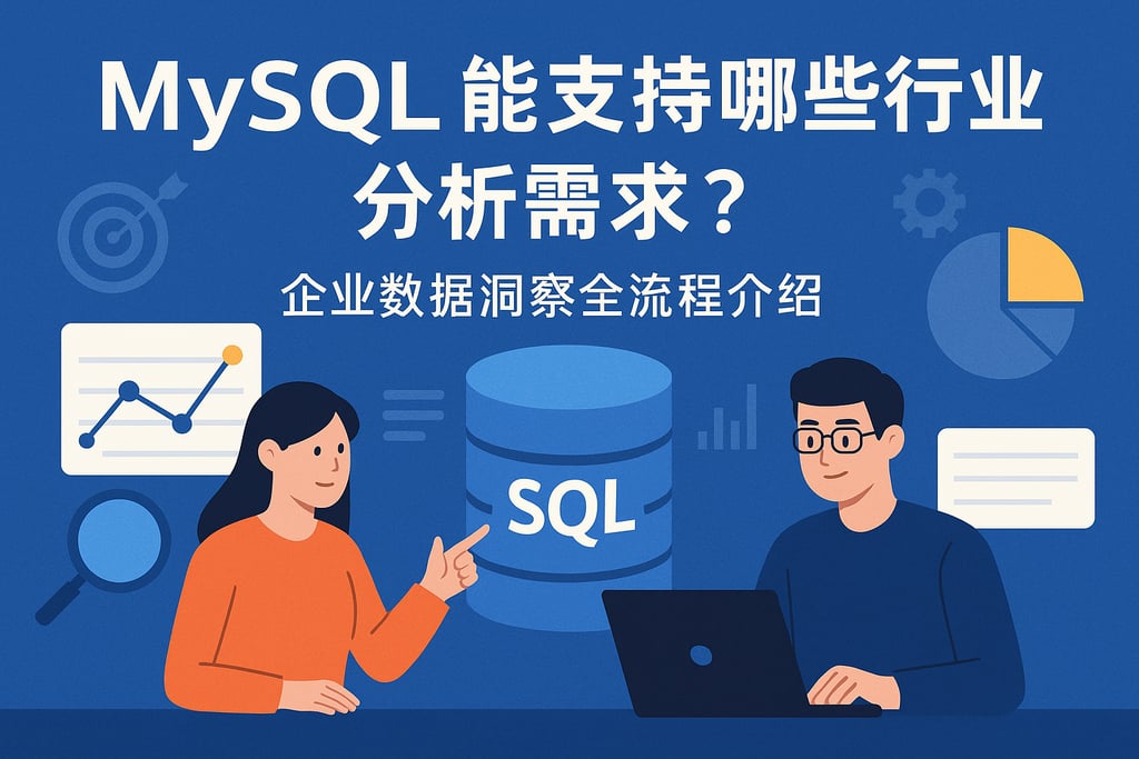 mysql能支持哪些行业分析需求？企业数据洞察全流程介绍