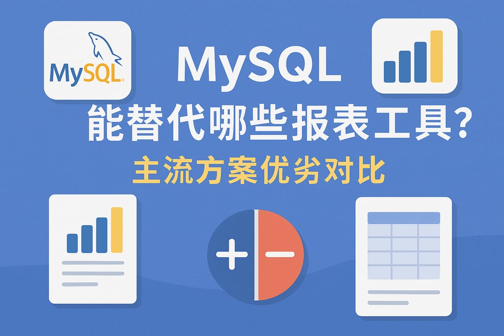 mysql能替代哪些报表工具？主流方案优劣对比