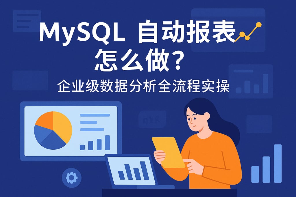 mysql自动报表怎么做？企业级数据分析全流程实操