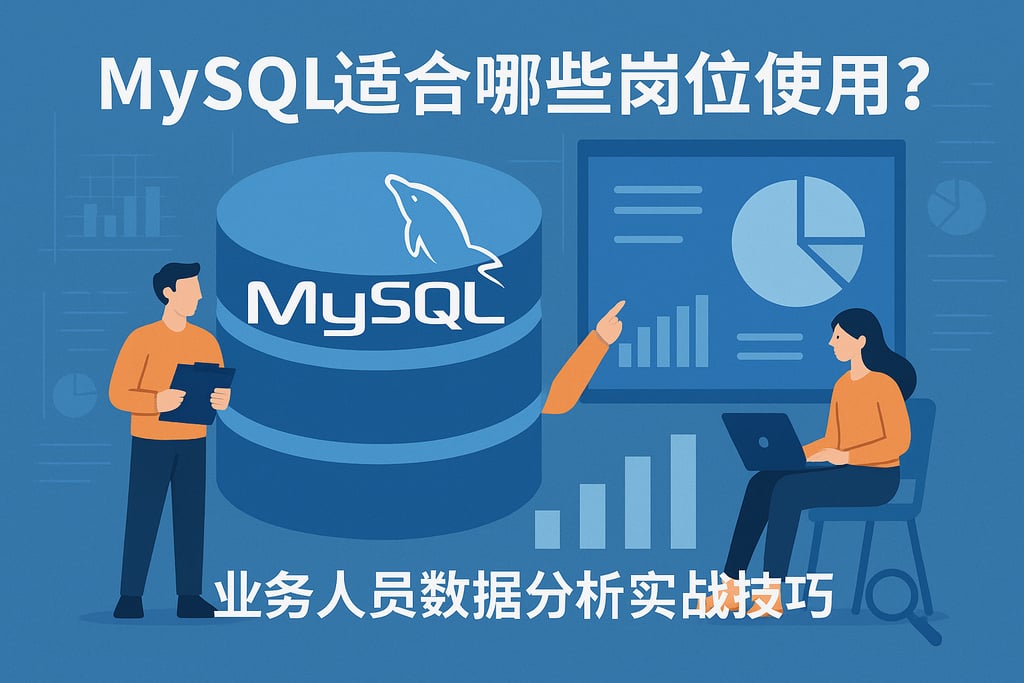 mysql适合哪些岗位使用？业务人员数据分析实战技巧
