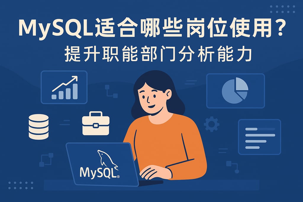 mysql适合哪些岗位使用？提升职能部门分析能力