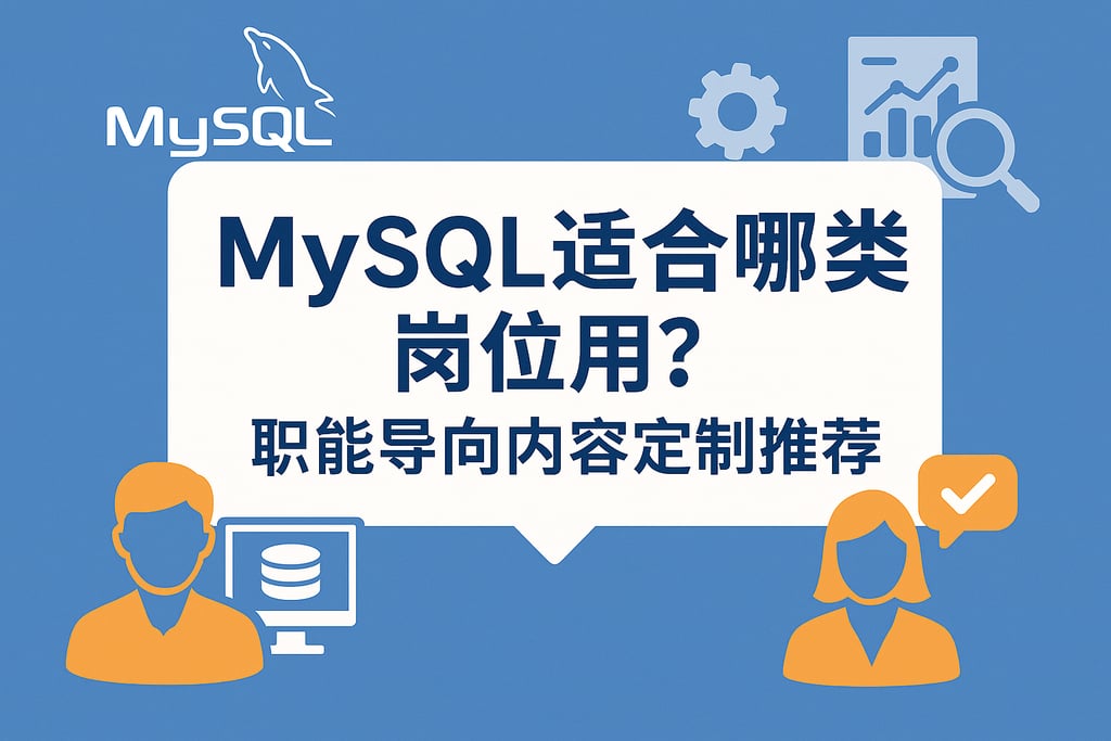 mysql适合哪类岗位用？职能导向内容定制推荐
