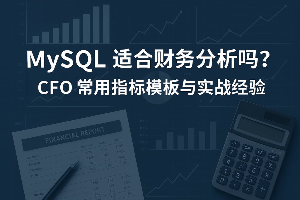 mysql适合财务分析吗？CFO常用指标模板与实战经验
