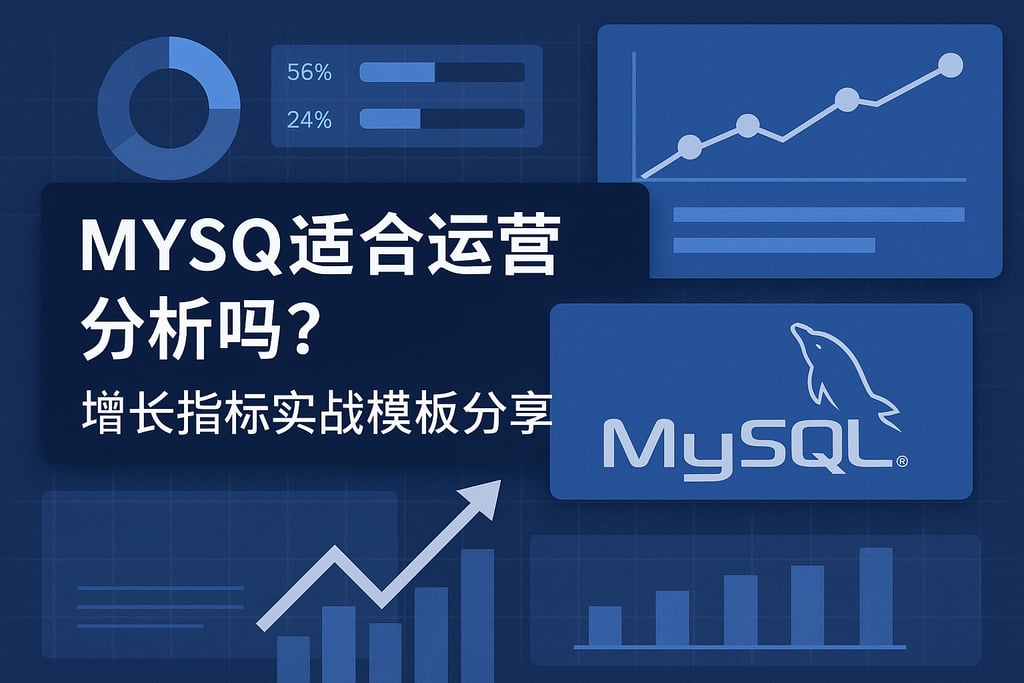 mysql适合运营分析吗？增长指标实战模板分享