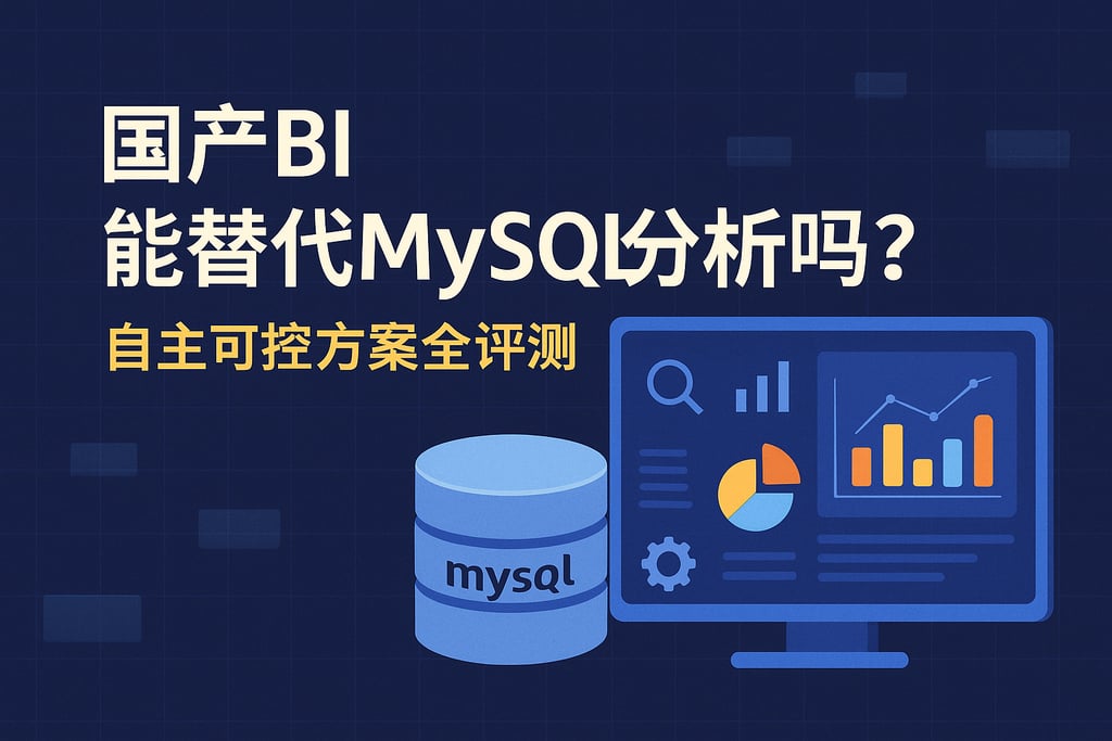 国产BI能替代mysql分析吗？自主可控方案全评测