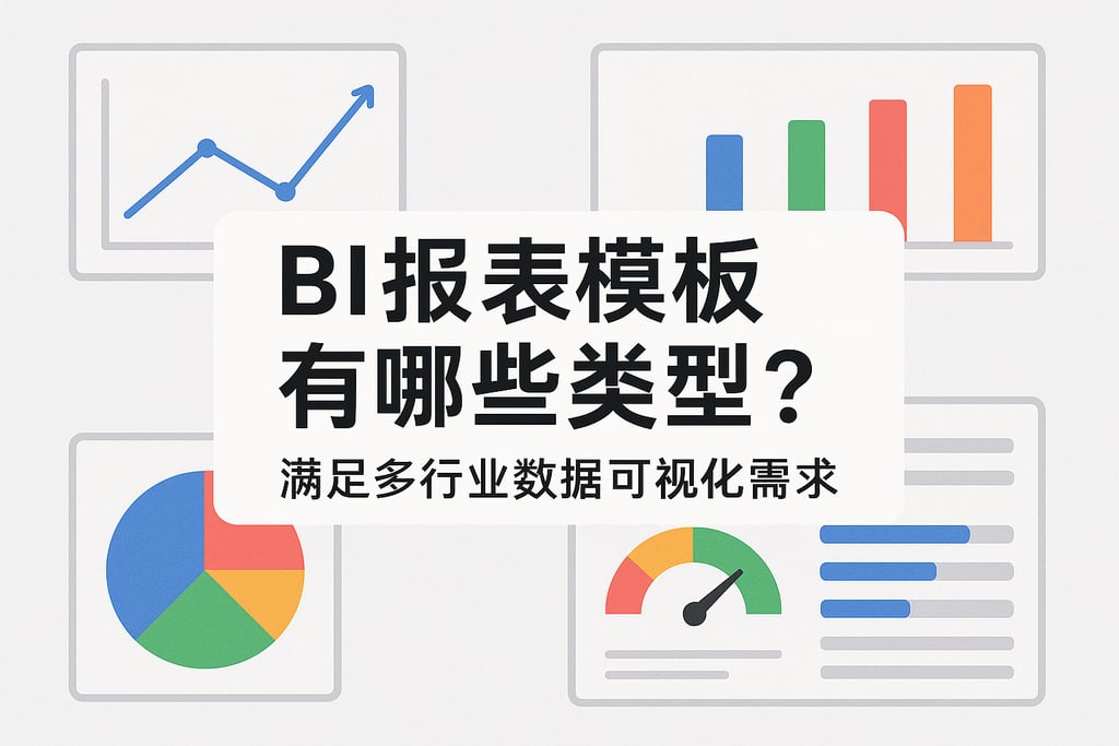 BI报表模板有哪些类型？满足多行业数据可视化需求