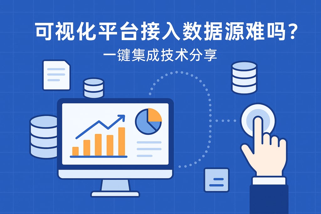 可视化平台接入数据源难吗？一键集成技术分享