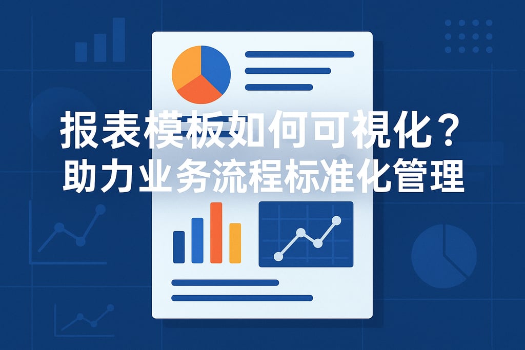 报表模板如何可视化？助力业务流程标准化管理