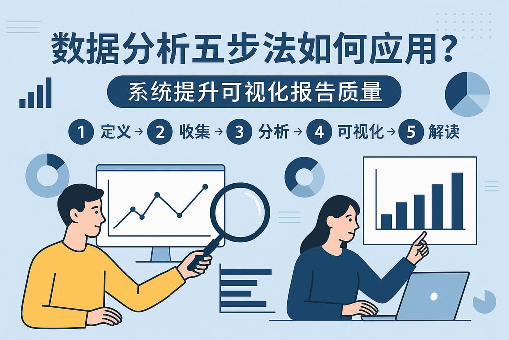 数据分析五步法如何应用？系统提升可视化报告质量