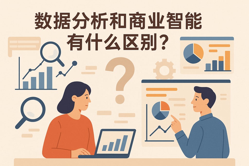数据分析和商业智能有什么区别？选择合适的可视化方案