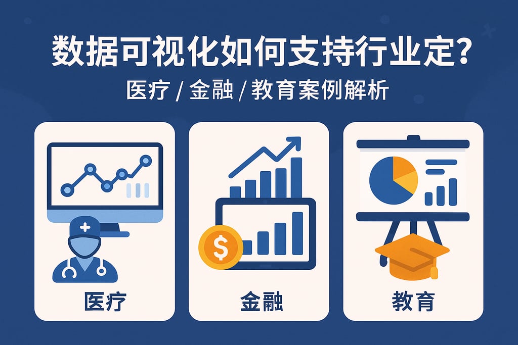 数据可视化如何支持行业定制？医疗/金融/教育案例解析