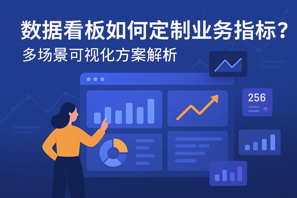 数据看板如何定制业务指标？多场景可视化方案解析
