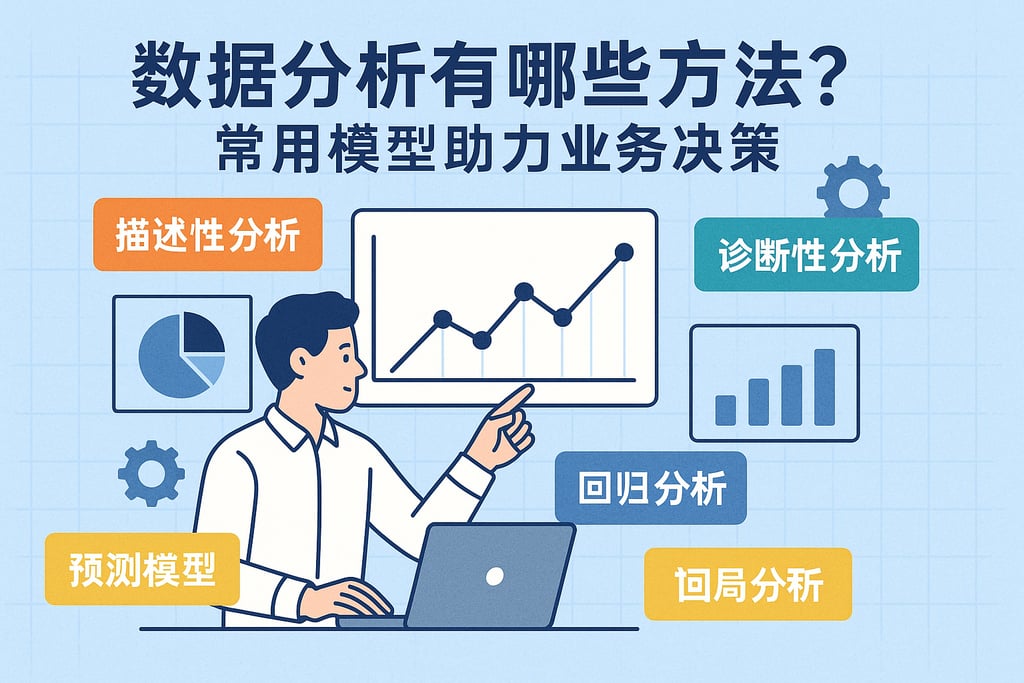 数据分析有哪些方法？常用模型助力业务决策 - FineBI数据分析知识库