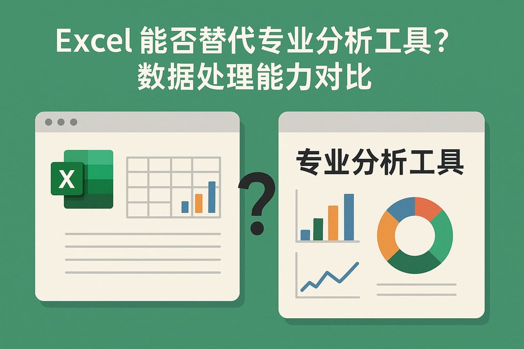 Excel能否替代专业分析工具？数据处理能力对比