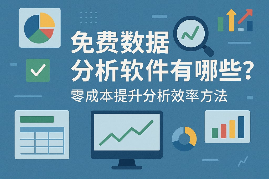 免费数据分析软件有哪些？零成本提升分析效率方法